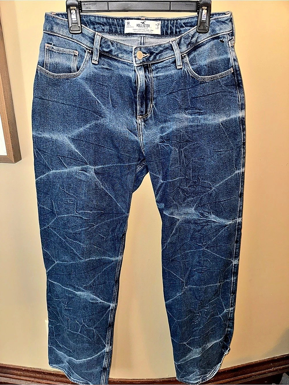 Hollister Curvy Low-Rise Vintage Stretch Skinny Jeans Blue Waist 27